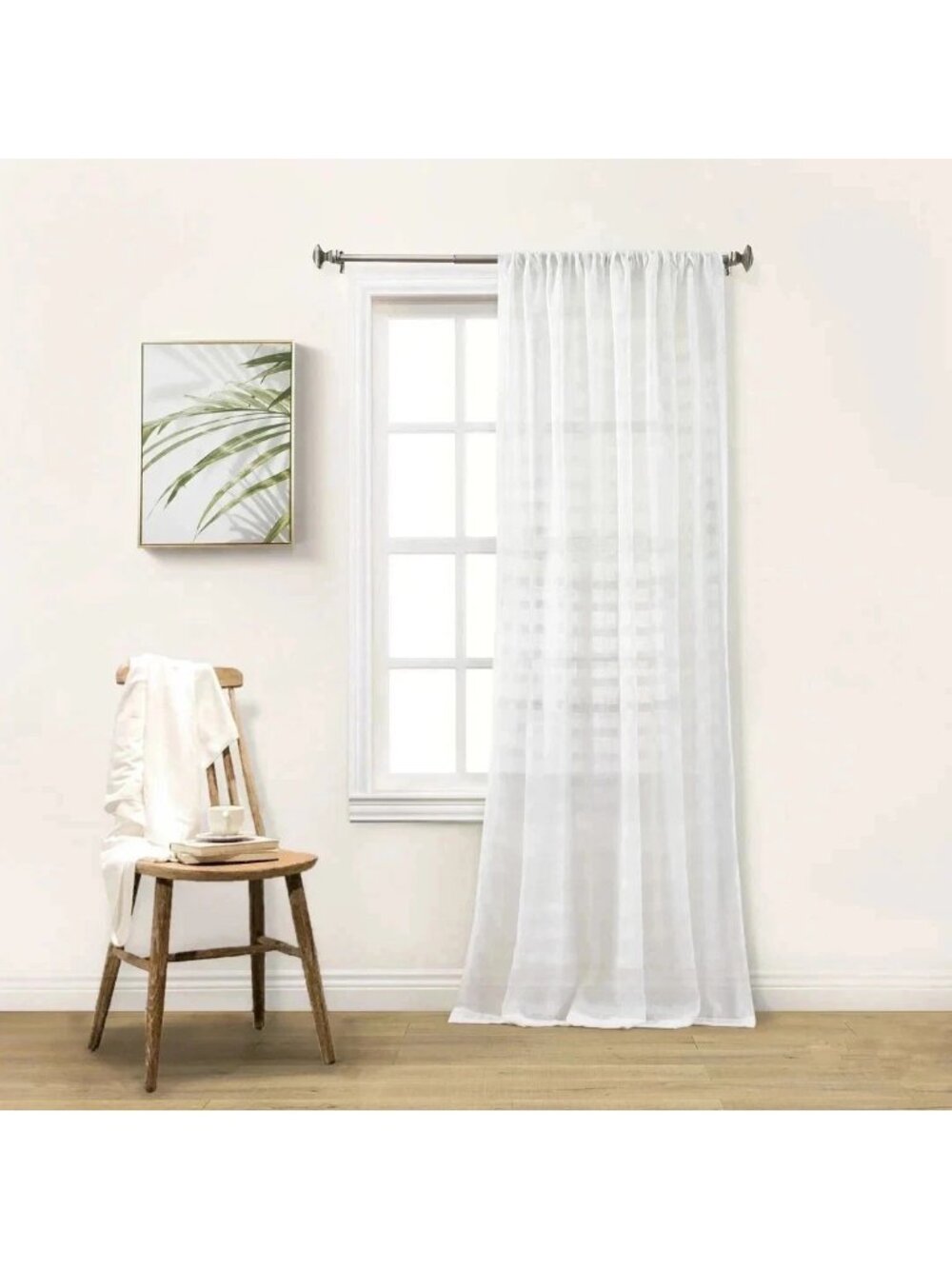 Hastings Sheer White Panel Pair 52inx96in Each NEW